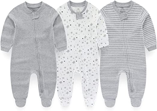MAMIMAKA Canastilla Recién Nacido con Regalo 27 Piezas Set para, Ropa Bebé, Peleles, Pantalones Imprescindibles y Complementos de 0 a 6 Meses