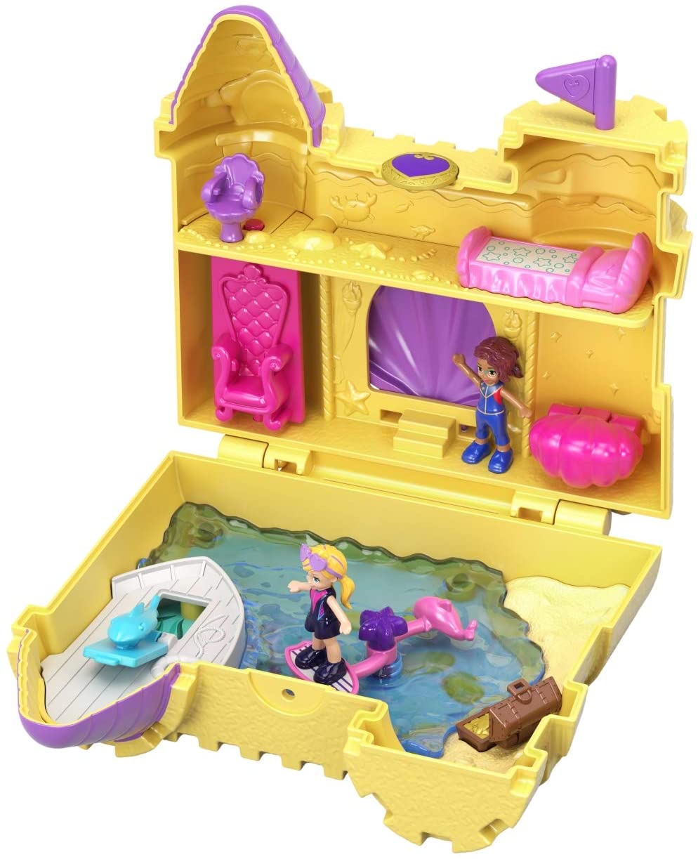 Polly Pocket GCJ87 Pocket World Mar Profundo e Castelo de Areia, Multi-Color
