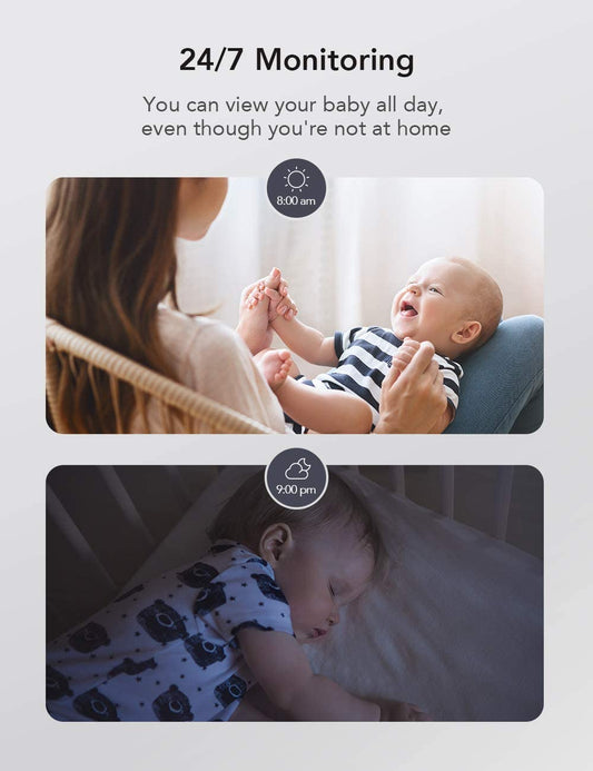 Nooie - Monitor de bebê e animais de estimação com visão noturna