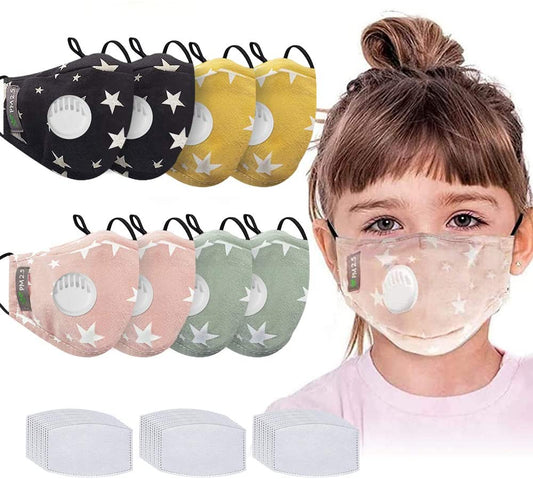 Mascarilla infantil reutilizable a prueba de polvo