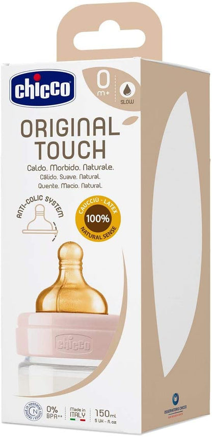 Chicco Mamadeira Anti-Cólica Original Touch com Látex 100% Natural 150ml