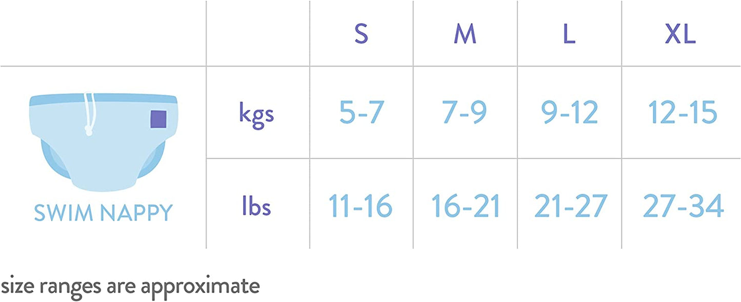 Bambino Mio, Melão Melão, reutilizável Fralda de banho , à prova de vazamentos, elegante e leve