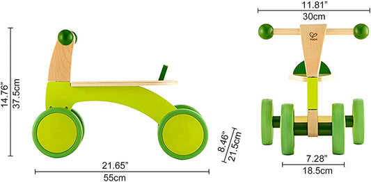 Hape - Bicicleta Push Along de Madeira - Adequada para 12 meses ou mais