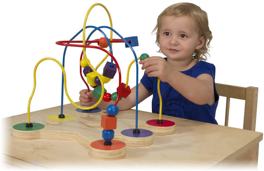 Melissa & Doug 12281 Juguetes de laberinto de cuentas para bebés de actividades - Juguete de laberinto para bebés
