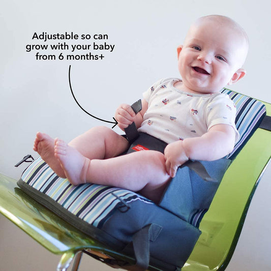 Nuby - Assento elevatório de viagem, dobrável em uma bolsa prática