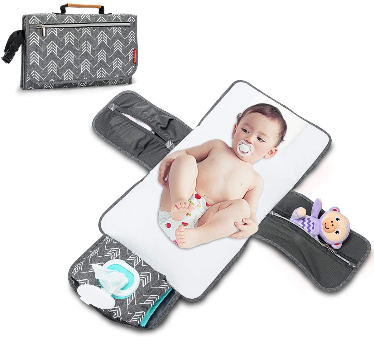BABEYER - Cambiador de pañales portátil