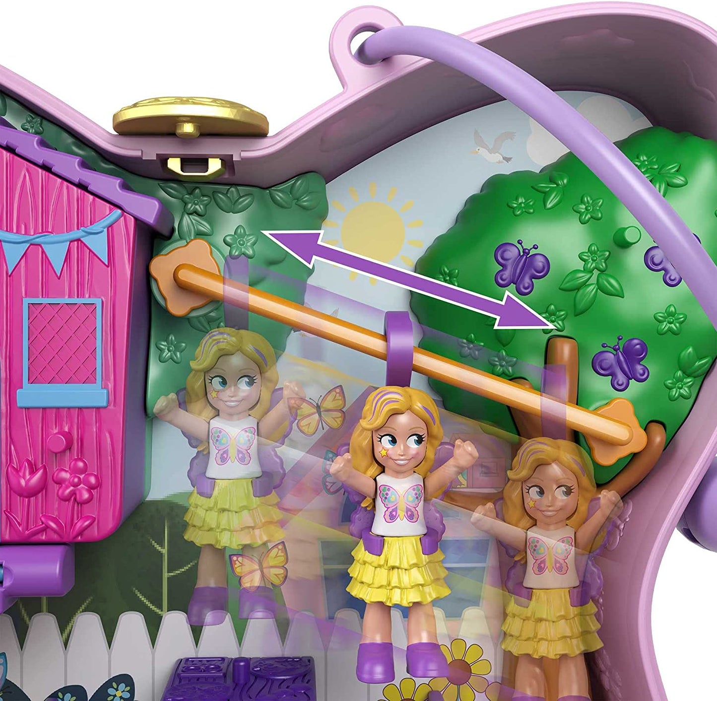 Polly Pocket Borboleta Compacta e bonecos