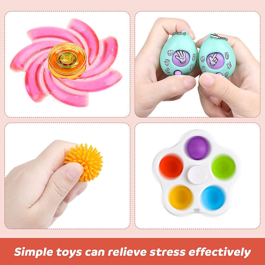TIK Tok Fidget - Juguete sensorial para aliviar la ansiedad - 40 piezas