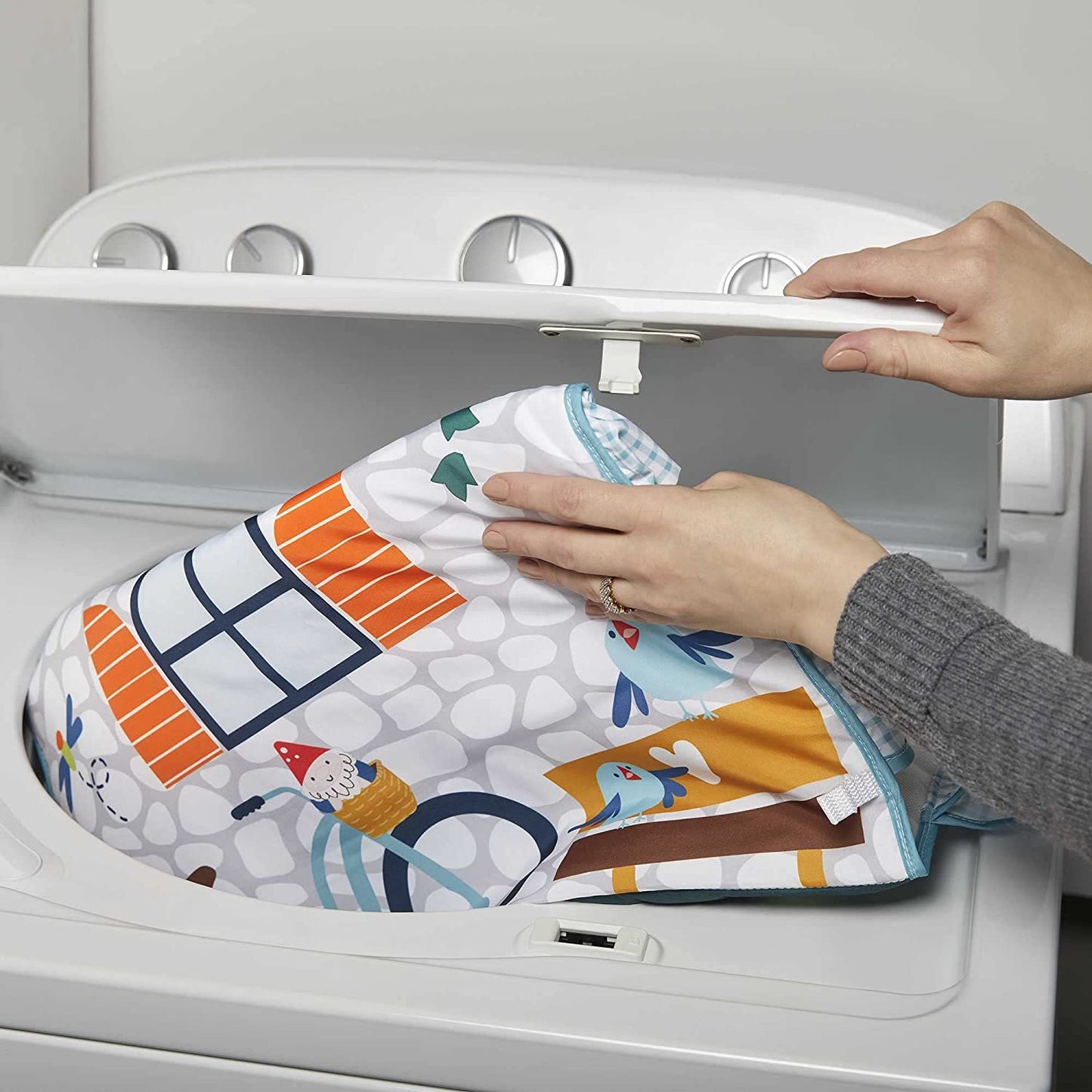 Fisher-Price Gimnasio de actividades 3 en 1, tapete para pasar el tiempo boca abajo