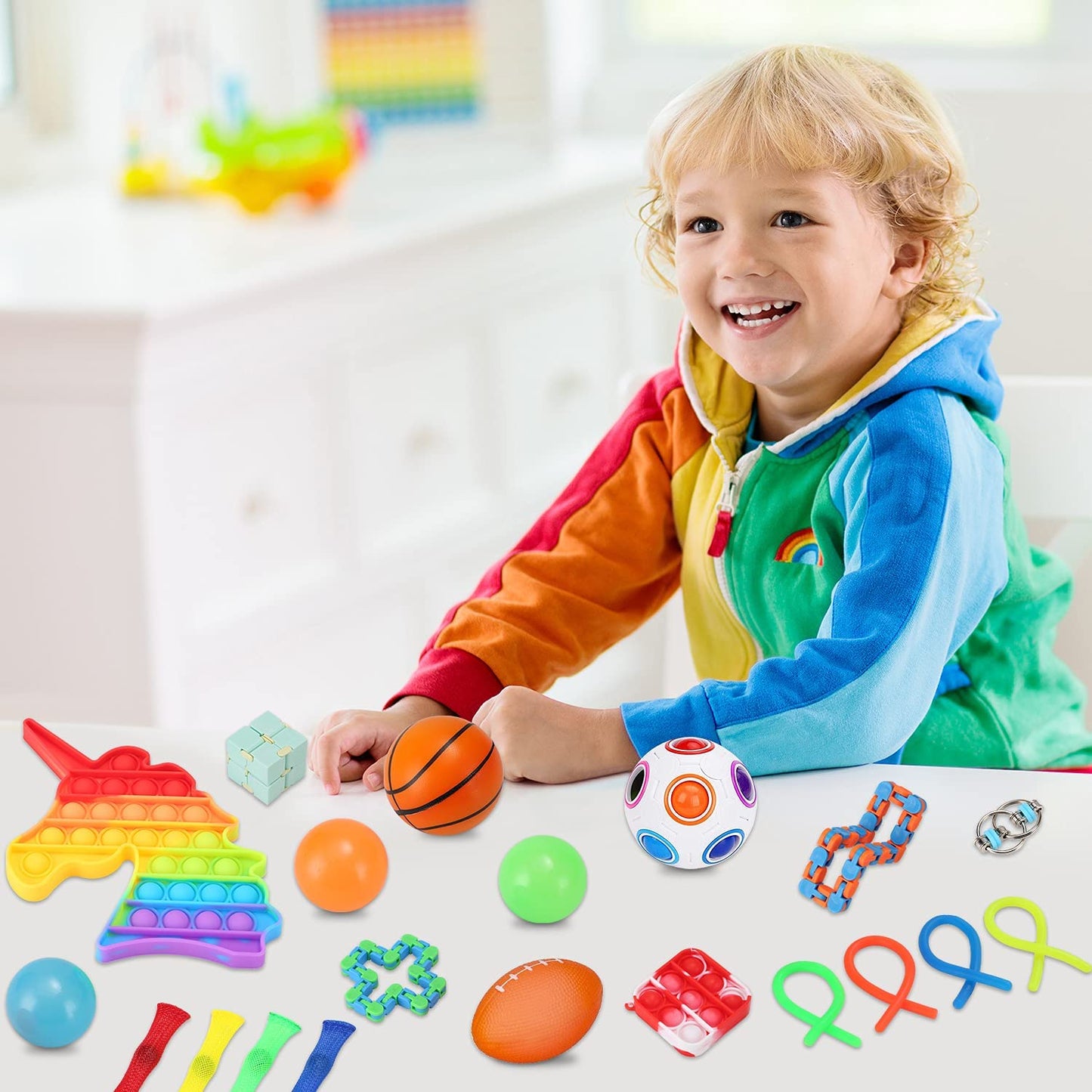 AceLife - Conjunto de brinquedos sensorial de 21 unidades