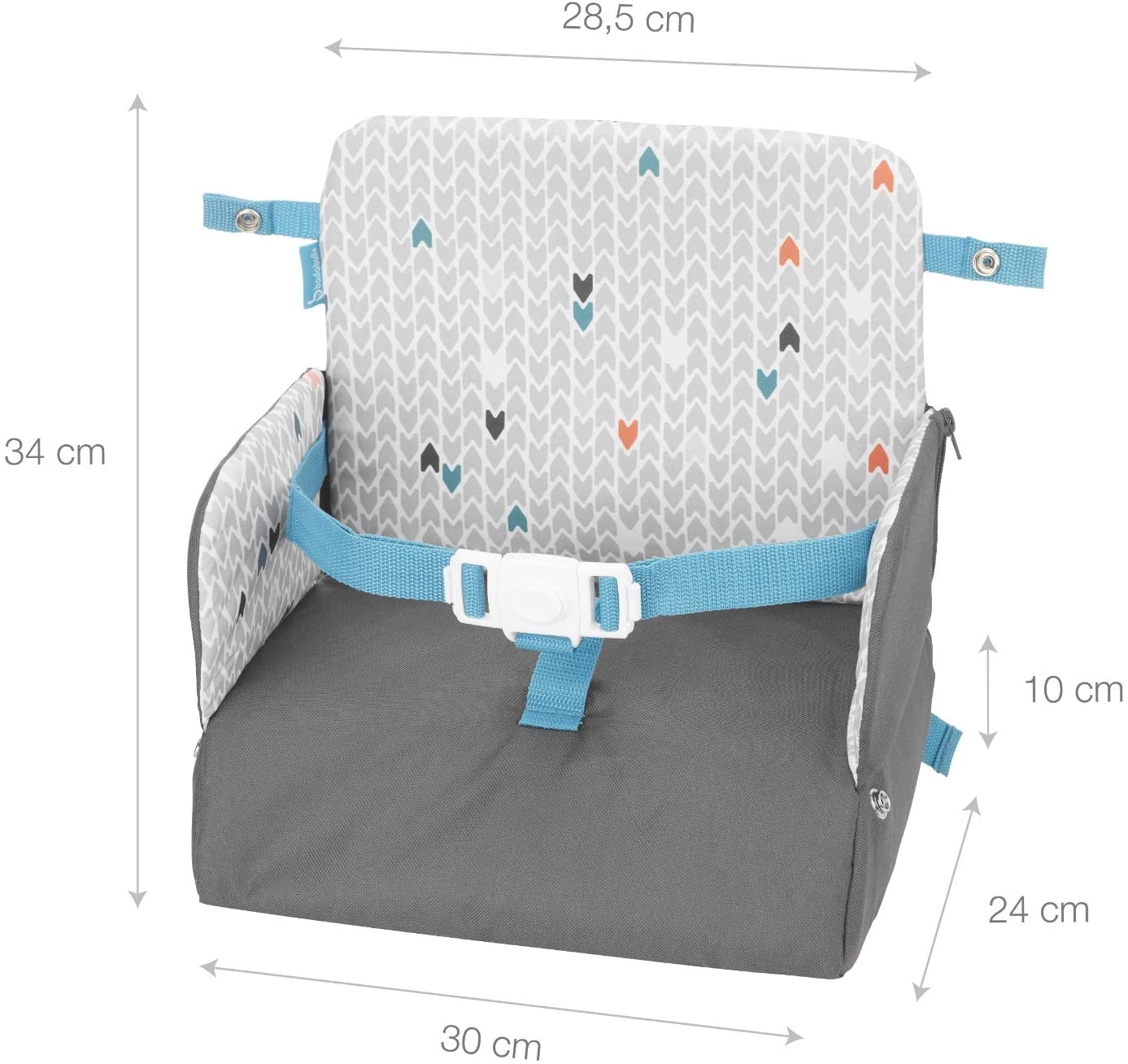 Badabulle - Assento elevatório de alimentação para viagem e passeios