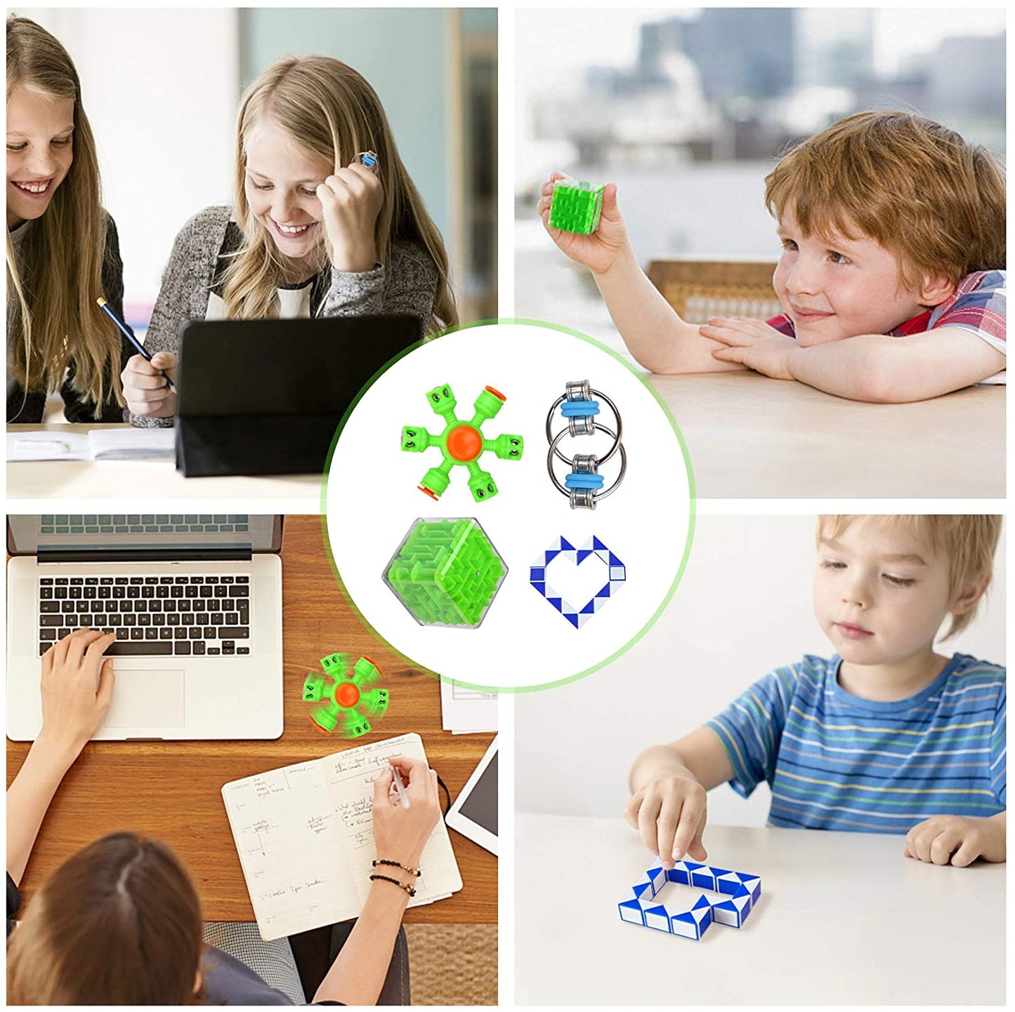 Sensory Fidget - Conjunto de brinquedos sensoriais para crianças, adultos, alívio do estresse