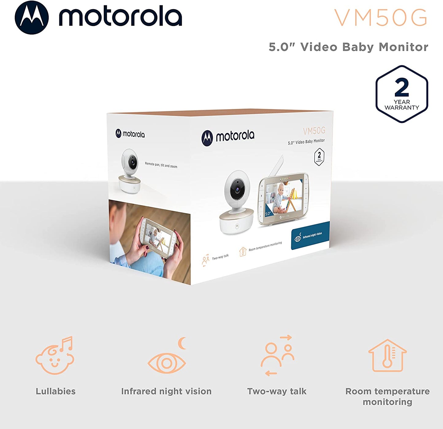 Motorola Baby VM50G Babá Eletrônica Vídeo 5"