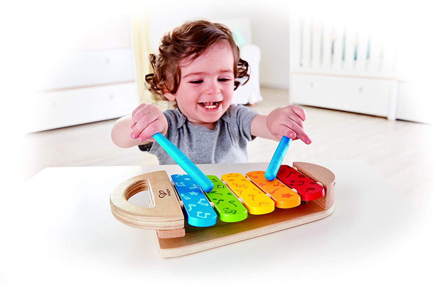 Hape - Xilofone Arco-íris - Instrumento Musical de Madeira