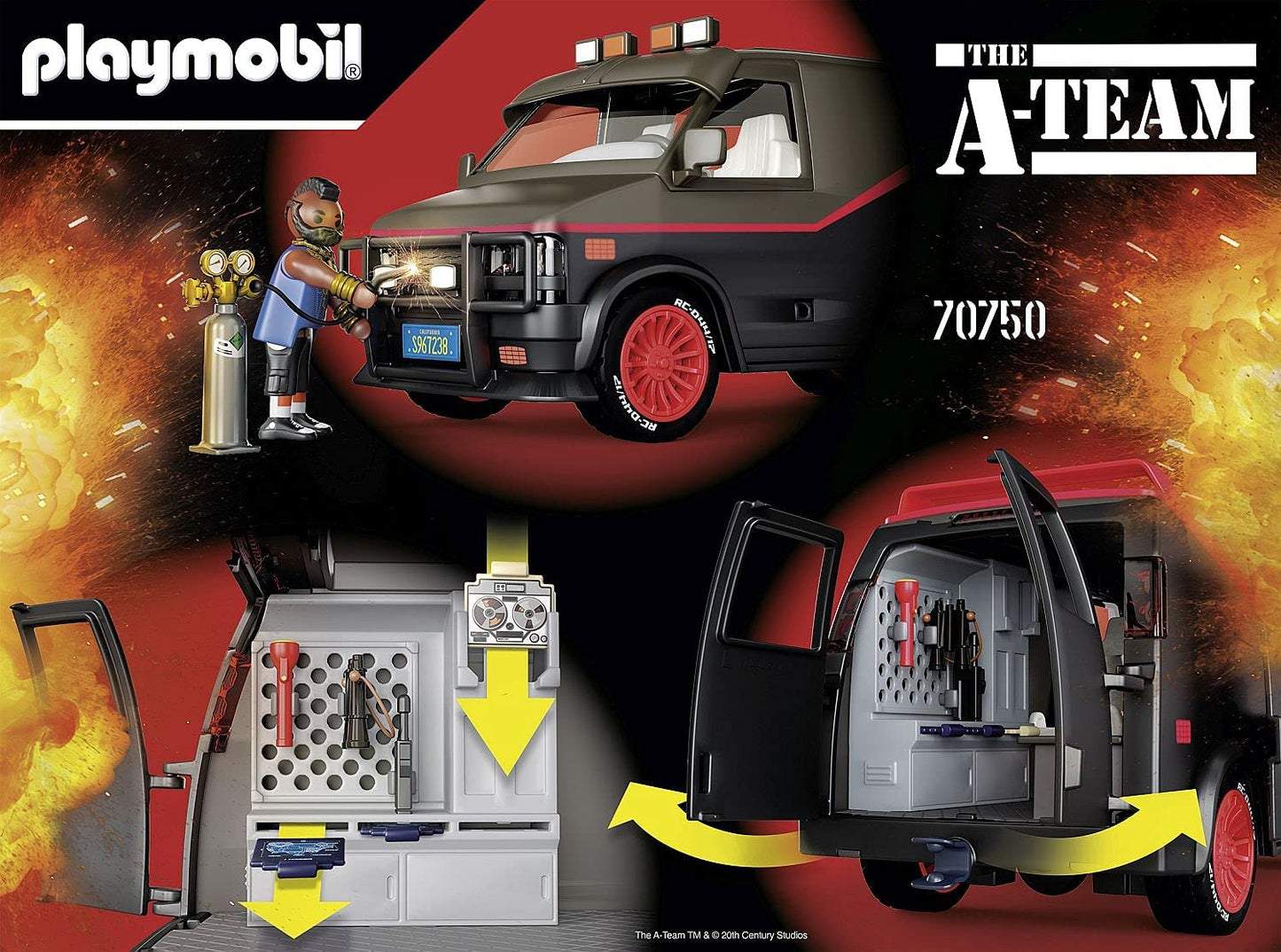 PLAYMOBIL 70750 The A-Team Van, Iconic design