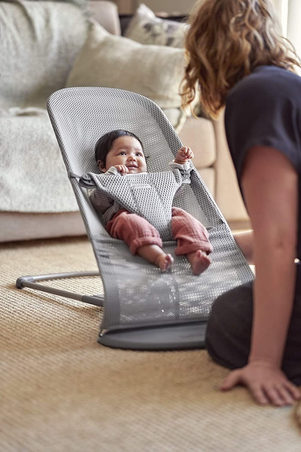BabyBjörn Bouncer Bliss, Mesh, Grey
