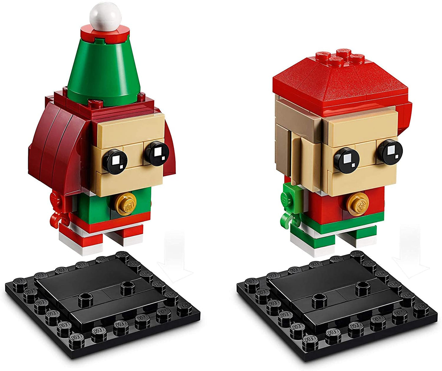 LEGO 40353 Brinquedo de renas, duendes e elfos de Brickheadz, presente de decorações de Natal