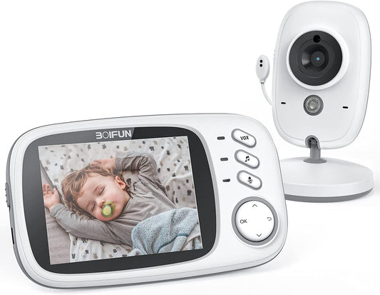 Monitor de bebê com câmera, tela HD de 3,2''