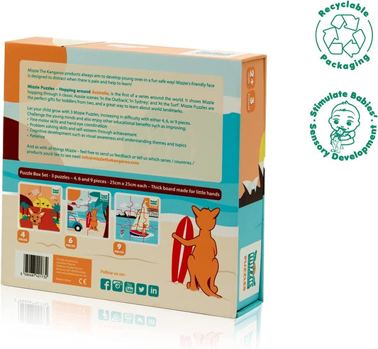 Mizzie El Canguro - Juego de rompecabezas 3 en 1
