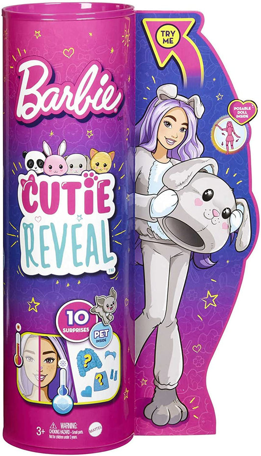 Barbie - Disfraz de Perro con Mini Mascota y Cambio de Color 3+