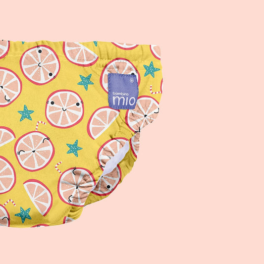 Bambino Mio, Fresh Citrus, pañal de natación reutilizable, a prueba de fugas, elegante y liviano