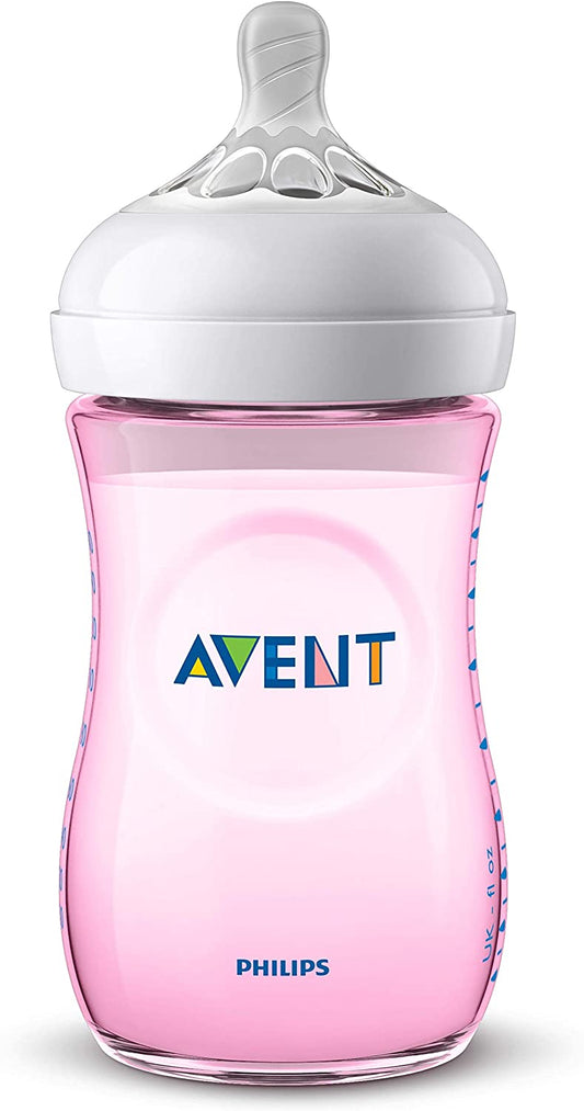 Philips Avent - Mamadeira Natural Baby SCF039/17 - 260ml - Rosa
