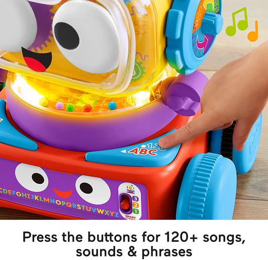Fisher-Price Ultimate 4 em 1 Robô de Atividade Engatinhar com Luzes, Música e Educacional