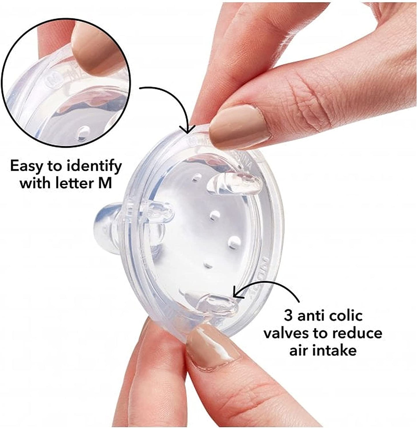 Nuby - Mamadeiras Anti-cólicas com Bicos de Silicone - Kit 4 peças - 180ml - 0-6 meses - Azul/Verde