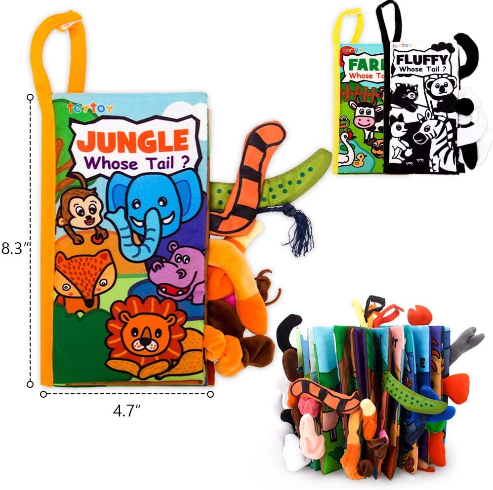 Teytoy - Livros Sensoriais Animais - 0 a 6 meses