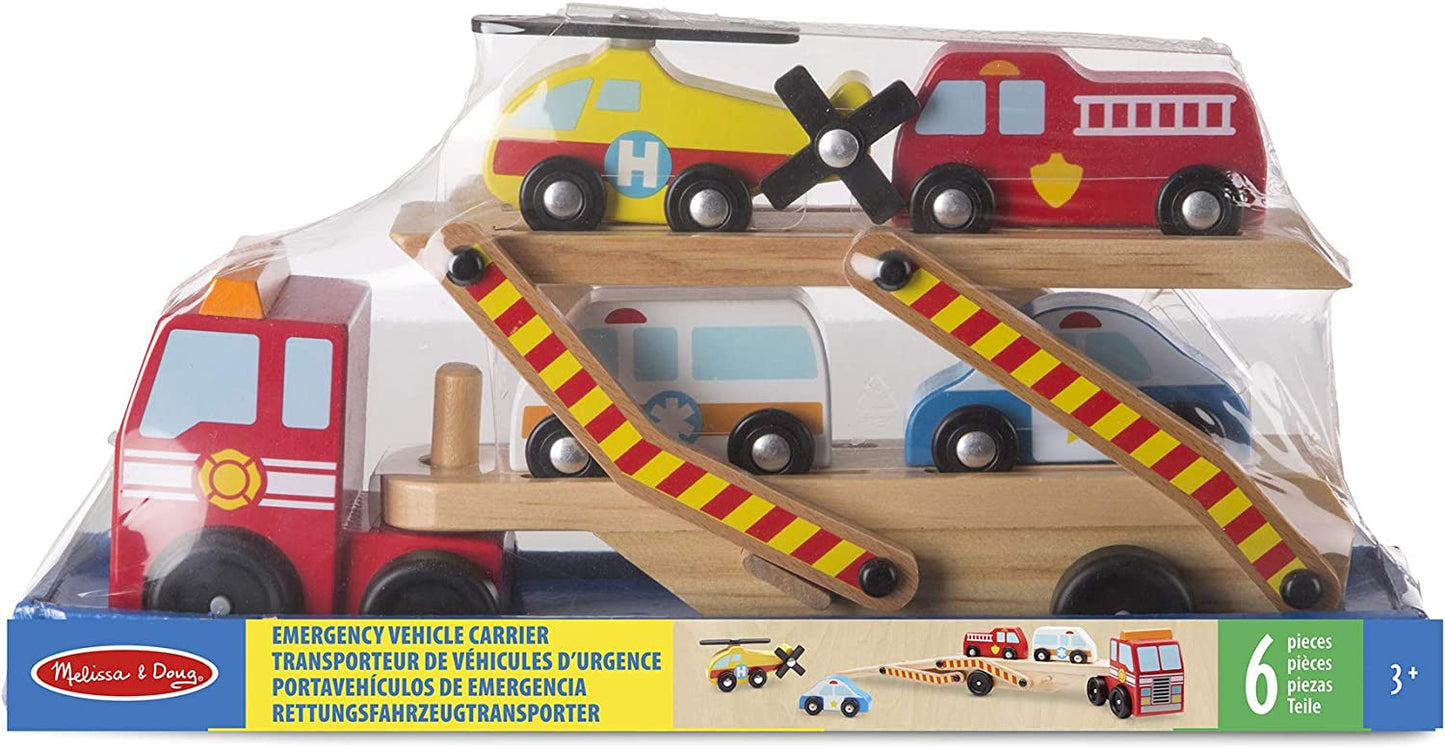Melissa & Doug - Transportadora de Veículo de Emergência