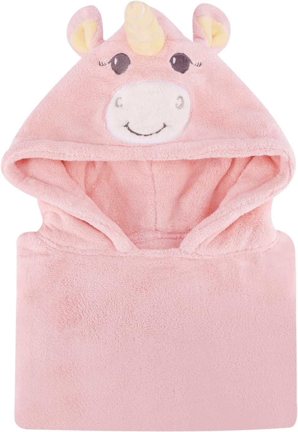 Bebamour - Toalhas com Capuz 100% Algodão 60x65 - 0-6 anos - Unicórnio Rosa
