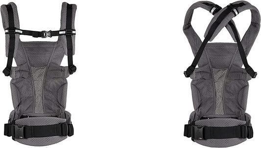 Ergobaby - Omni Breeze Carrier Porta-Bebês SoftFlex 20kg+ - 4 posições - Cinza Grafite