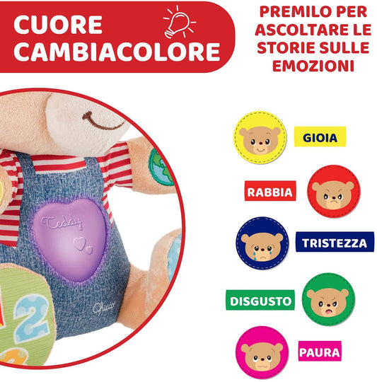 Chicco Jogo ABC Teddy Bear Emotions, multicolorido