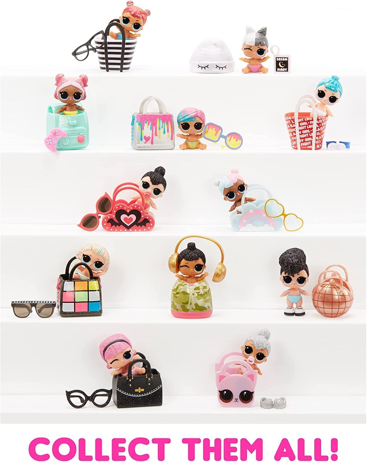 L.O.L. Surprise! Boneca Change Lil Sis Set com Acessórios com Glitter - 5 Surpresas 4+