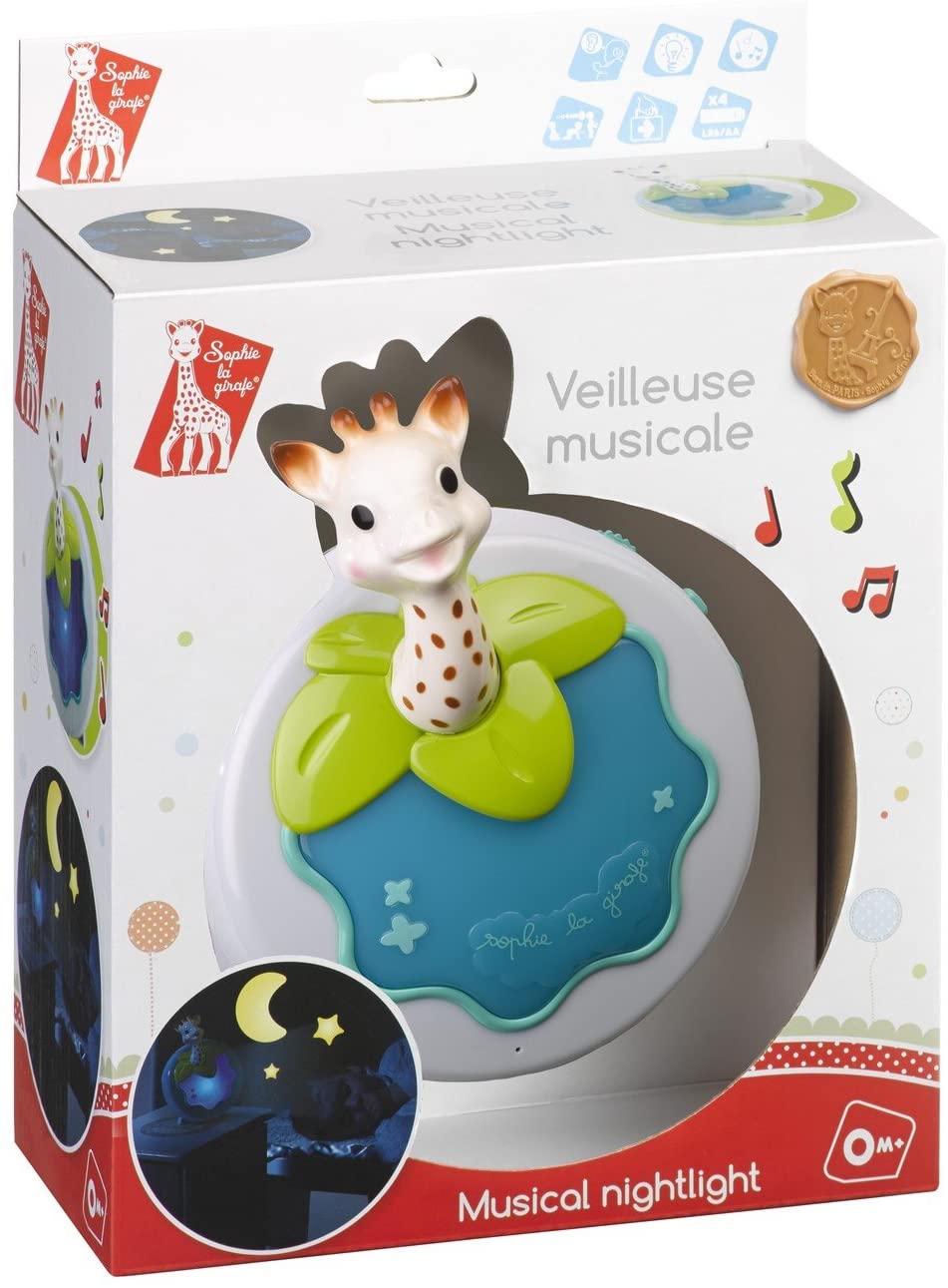Girafa Sophie Luz Noturna Brinquedo Musical e Luminoso