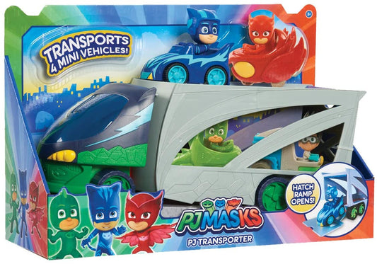 PJ MASKS PJMA8000 - Playsets de bonecos de ação infantil, azul, verde, cinza