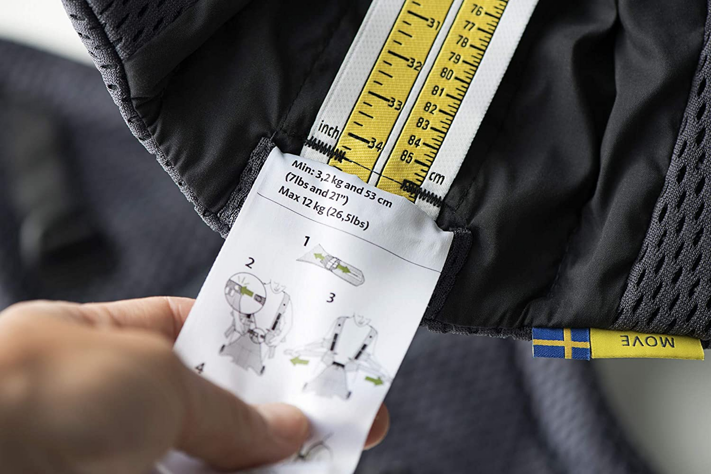 BabyBjörn baby Porta Move, malla 3D, antracita