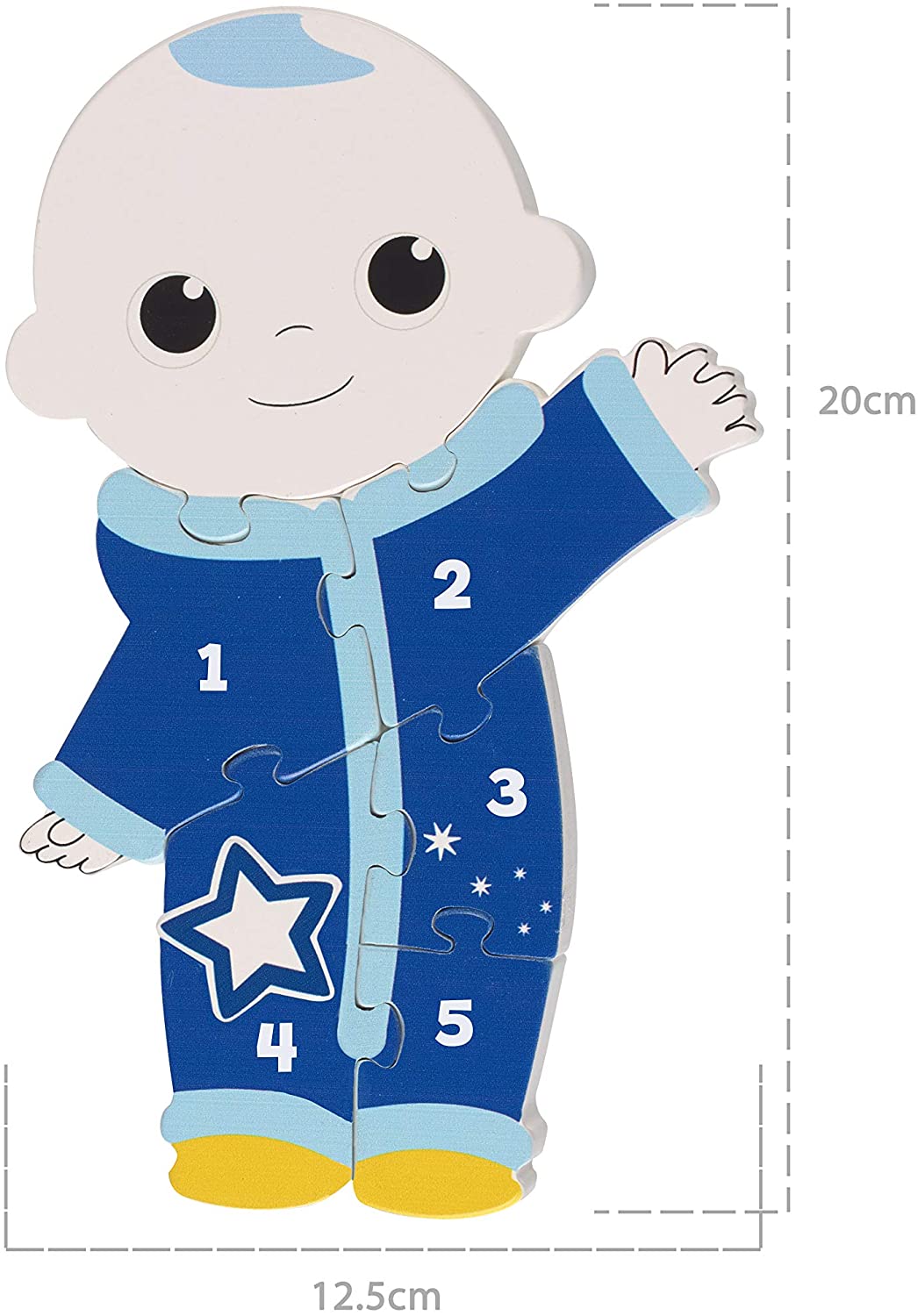 Orange Tree Toys Luna Bebé Número Puzzle