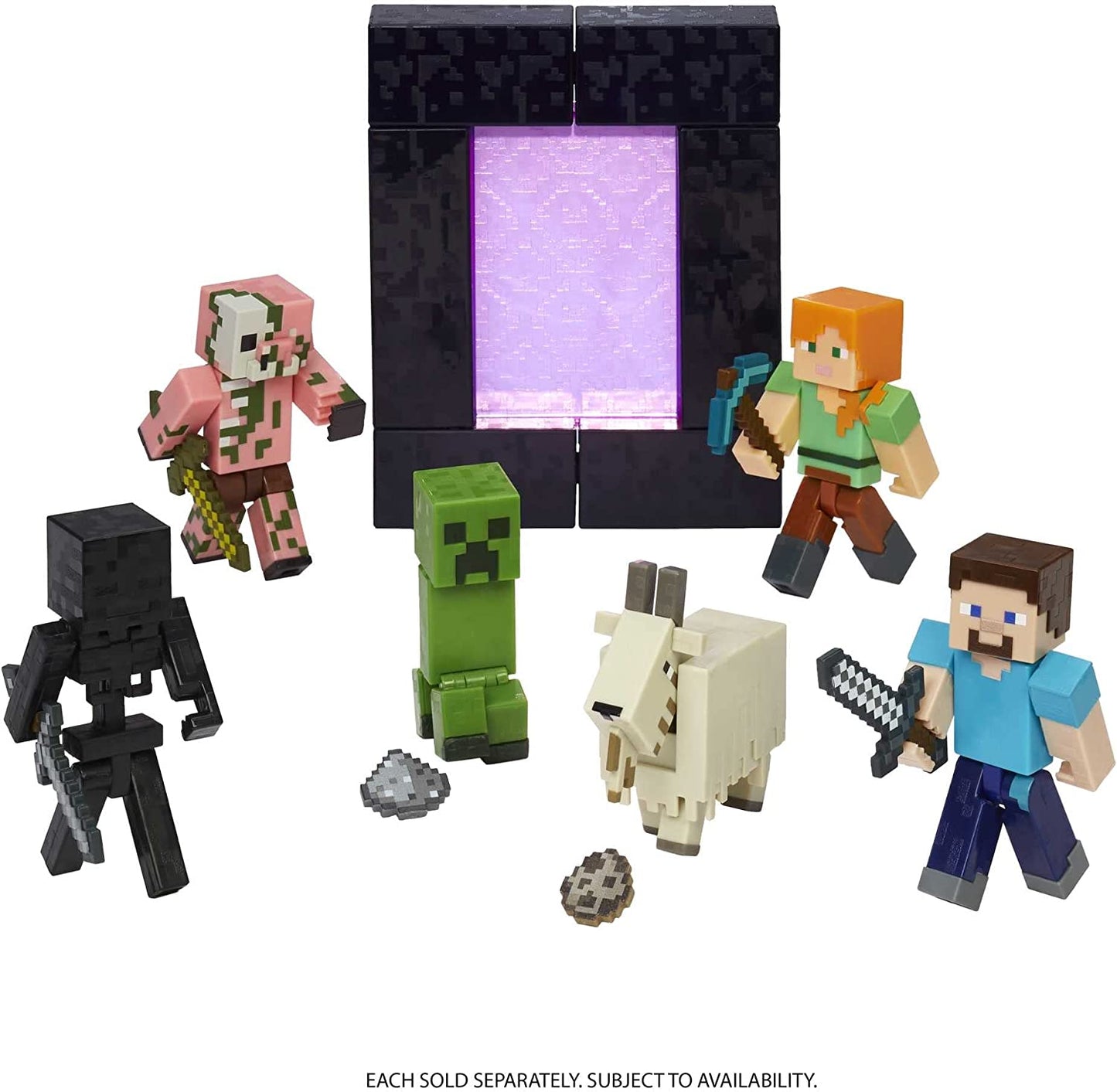 Minecraft Steve de ação Figura, 8.5cm - crianças com mais de 6 anos, HFC27