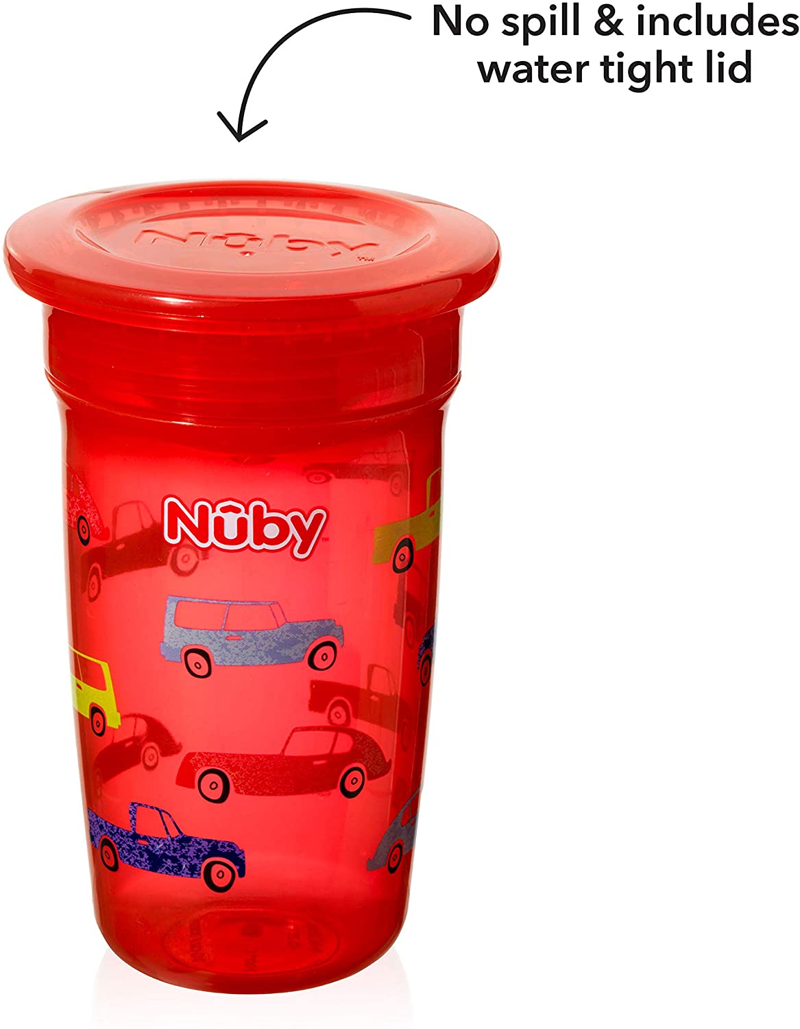 Nuby Sipeez 360° Wonder Maxi Vasos, Colores Surtidos, Kit de 2 Unidades