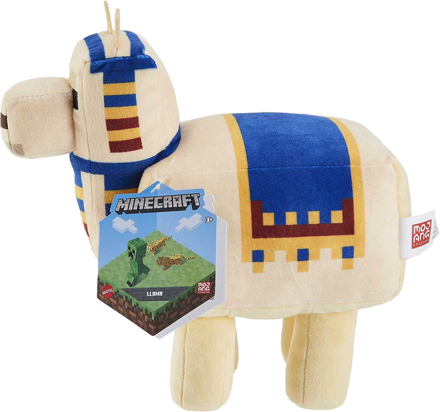 Minecraft básica de lhama Pelúcia , de videogame personagem boneca macia de, presente de brinquedo colecionável para maiores de 3 anos