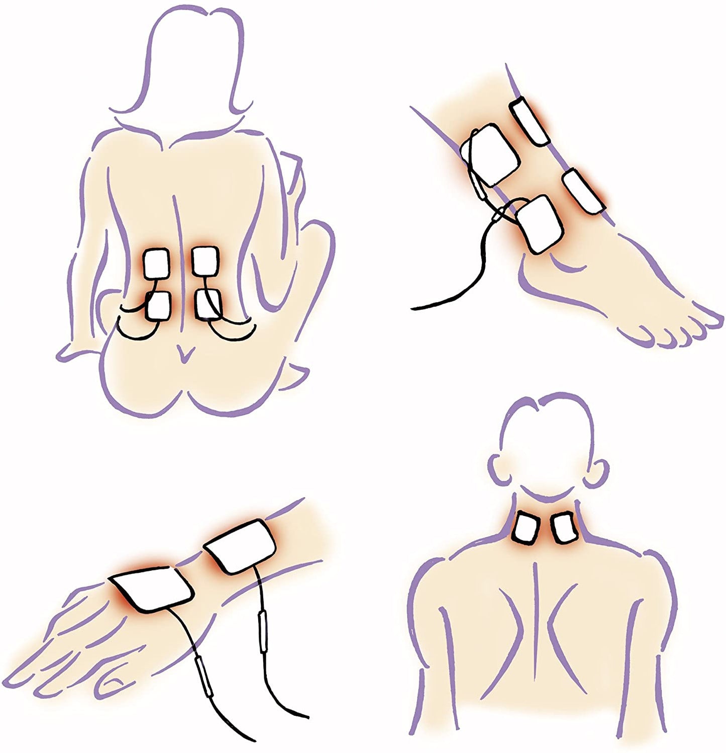 Elle TENS Eletrodos de Reposição