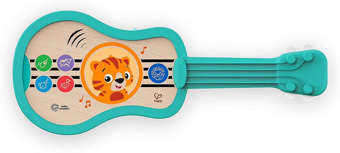 Baby Einstein Músicas de dedilhar Magic Touch Madeira Musical Guitarra , idade 6 meses +