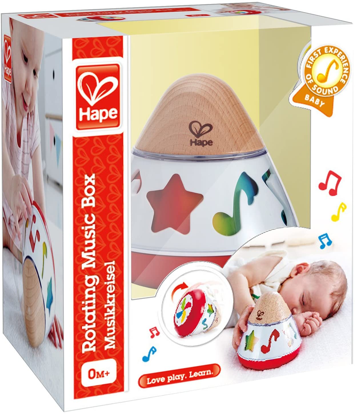 Hape - Caja de música giratoria - Juguete musical de madera