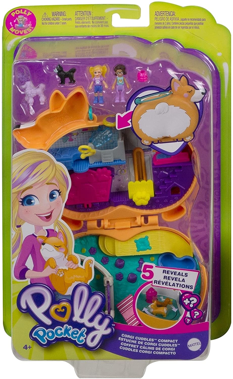 Polly Pocket World Corgi Cuddles Compact