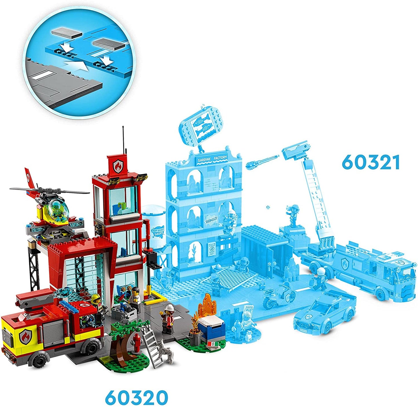 LEGO 60320 City Estación de Bomberos con Garaje