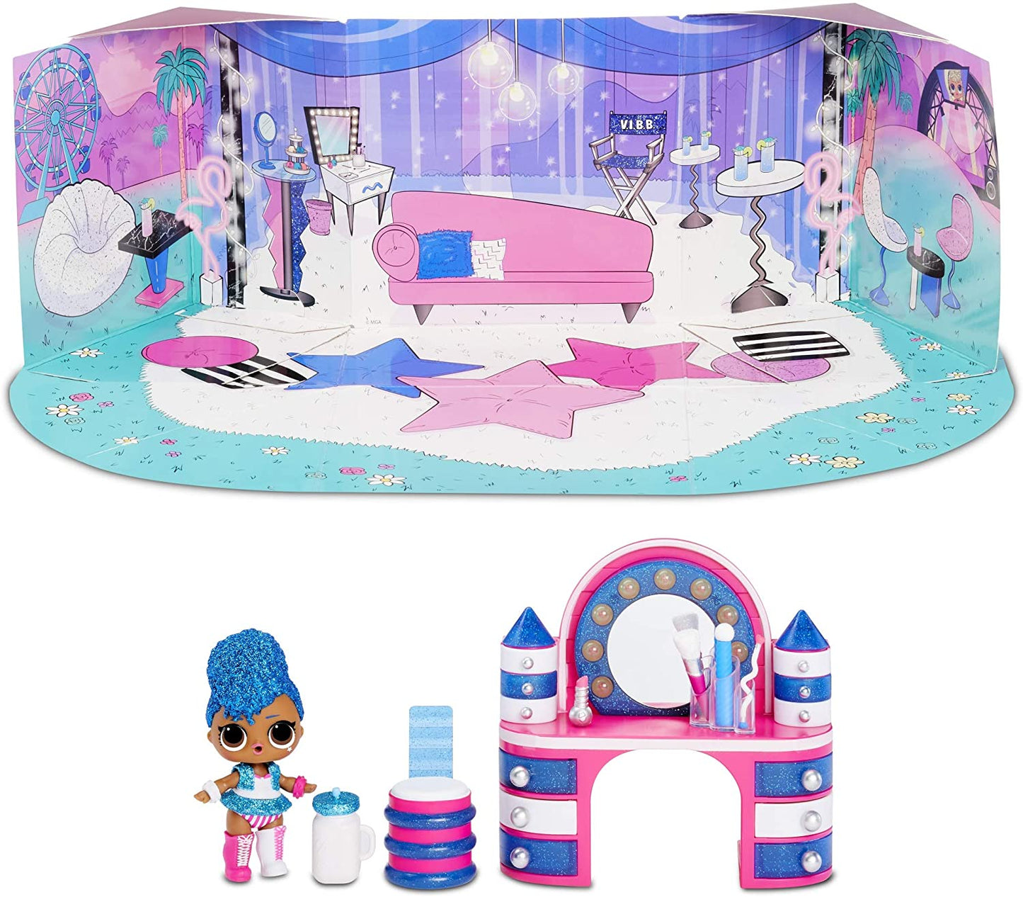 L.O.L. Surprise! Furniture Backstage with Independent Queen & 10+ Surprises, Multi