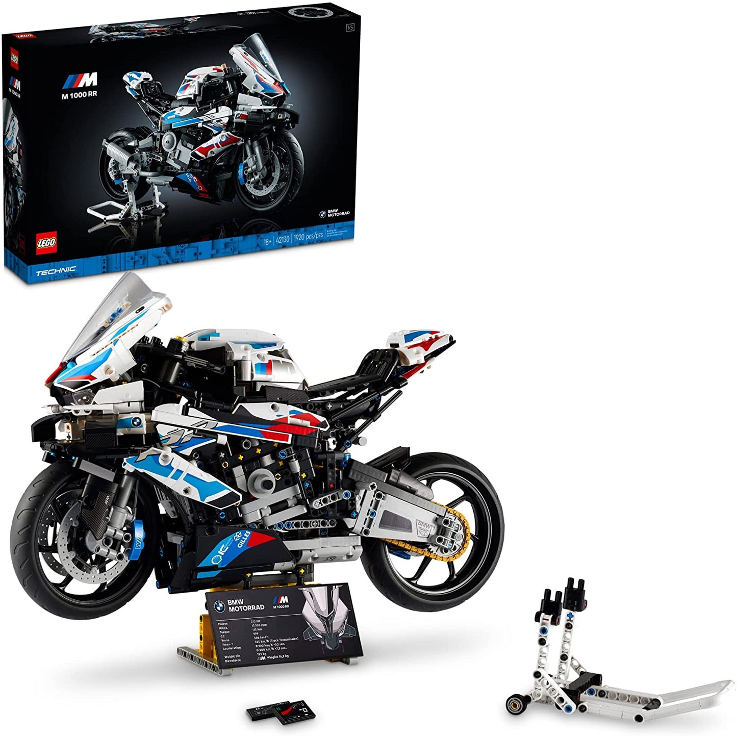 LEGO 42130 - Kit de modelo de moto BMW M 1000 RR técnico