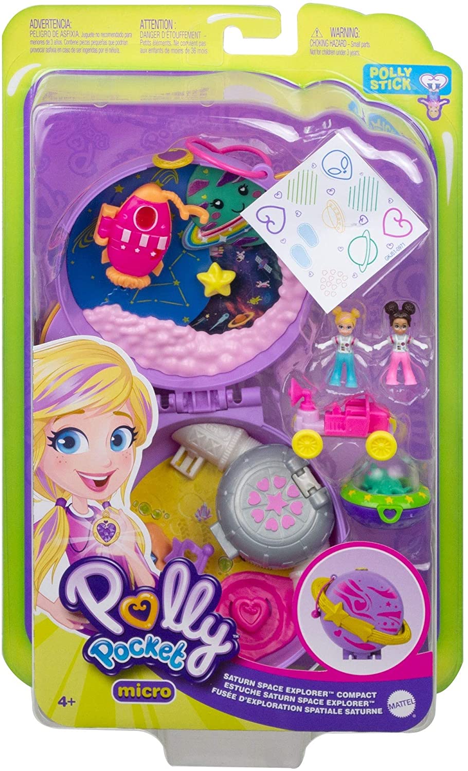Polly Pocket Estação Espacial Compacta Saturno