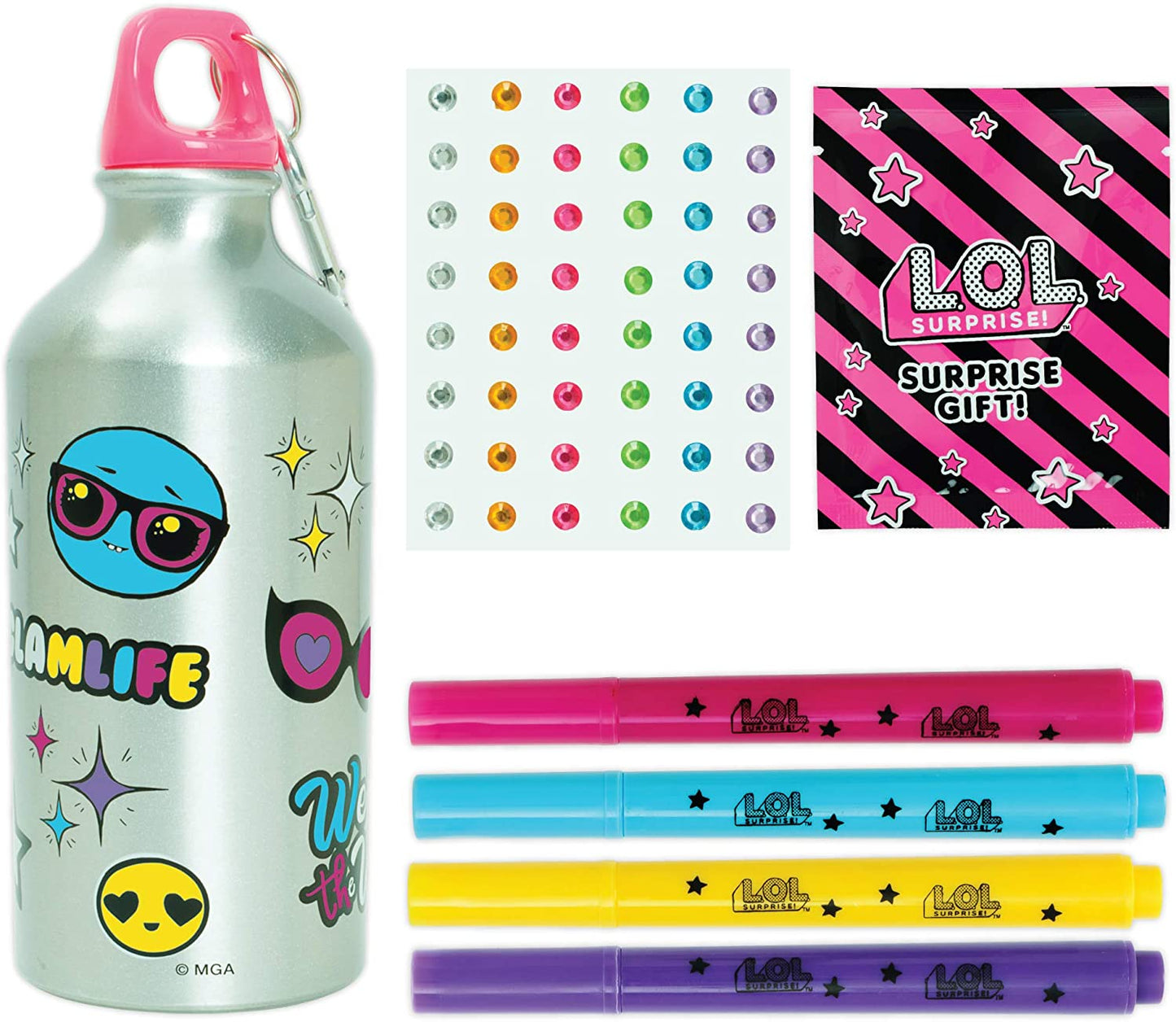 L.O.L - Conjunto surpresa de colorir seu próprio frasco de água